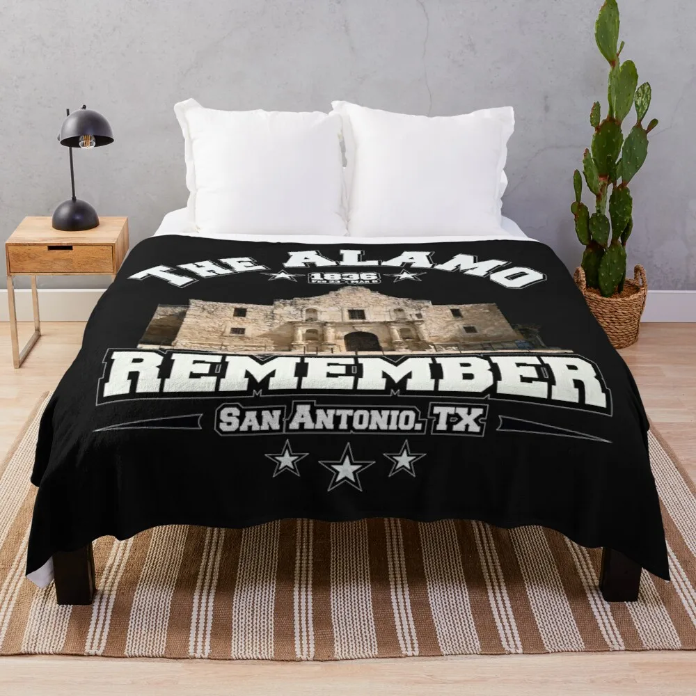 

Remember The Alamo San Antonio Texas Throw Blanket Luxury Thicken Blanket Hairy Blankets