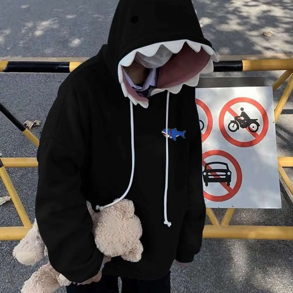 Men Sweatshirt Fun Shark Patch Hooded Sweater Sporty Casual Loose Trendy Couple's Pullover For Autumn
Men Sweatshirt Fun Shark Patch Hooded Sweater Sporty Casual Loose Trendy Couple's Pullover For Autumn