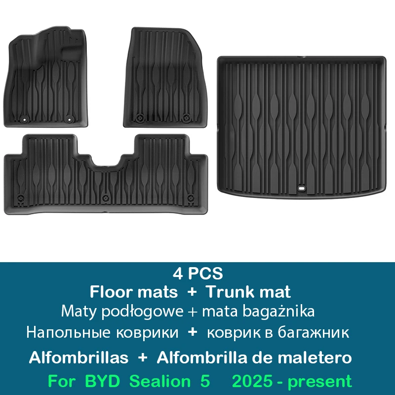 Автомобильные коврики с левым рулем для BYD Sealion 5 DMi EV 2025-настоящее время, водонепроницаемый нескользящий коврик для ног, автомобильные коврики, чехлы на спинку сиденья
Автомобильные коврики с левым рулем для BYD Sealion 5 DMi EV 2025-настоящее время, водонепроницаемый нескользящий коврик для ног, автомобильные коврики, чехлы на спинку сиденья