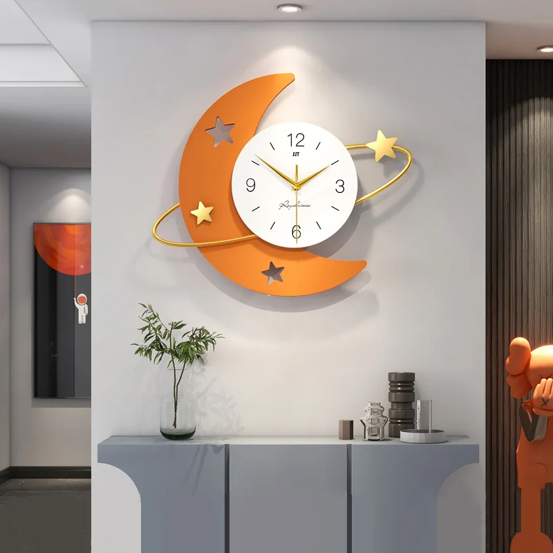Living Room Creative Wall Clock Moon Decor Modern Minimalist 3D Double-layer Wall Watches Mute Personality Home Decoration
Living Room Creative Wall Clock Moon Decor Modern Minimalist 3D Double-layer Wall Watches Mute Personality Home Decoration