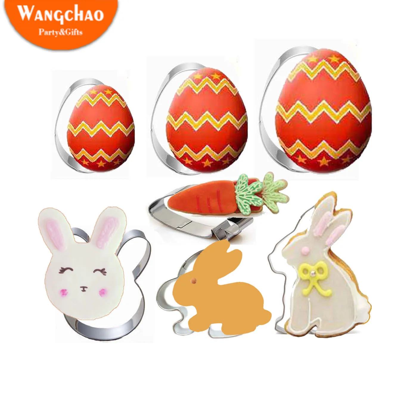 7 Shapes Rabbit Stainless Steel Mold Easter Egg Mold Kitchenware 3D Cookie Cutter DIY Baking Decor Pastry Modelling Tools
7 Shapes Rabbit Stainless Steel Mold Easter Egg Mold Kitchenware 3D Cookie Cutter DIY Baking Decor Pastry Modelling Tools