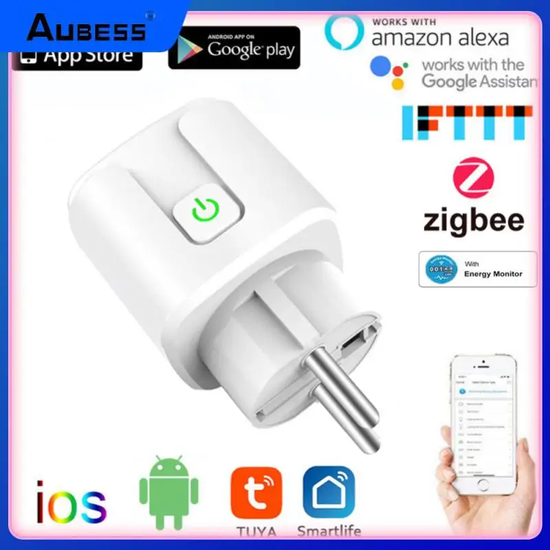 Умная розетка Zigbee с голосовым управлением, умная Беспроводная розетка с дистанционным управлением, с таймером, 20 А, европейская вилка
Умная розетка Zigbee с голосовым управлением, умная Беспроводная розетка с дистанционным управлением, с таймером, 20 А, европейская вилка