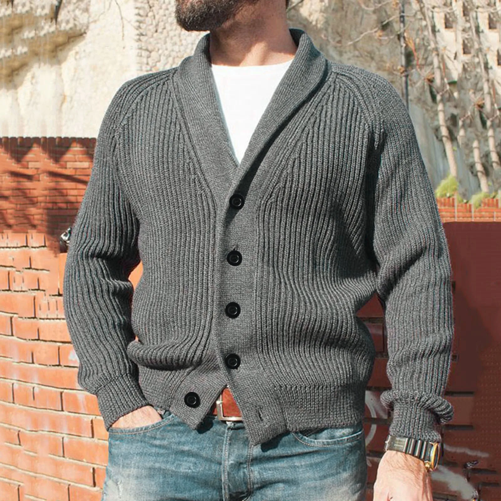 Autumn Winter Knitted Sweater Solid Color Sweaters Harajuku Cardigan Button Sweaters For Men Simple Dailywear Pull Homme Outfits
Autumn Winter Knitted Sweater Solid Color Sweaters Harajuku Cardigan Button Sweaters For Men Simple Dailywear Pull Homme Outfits