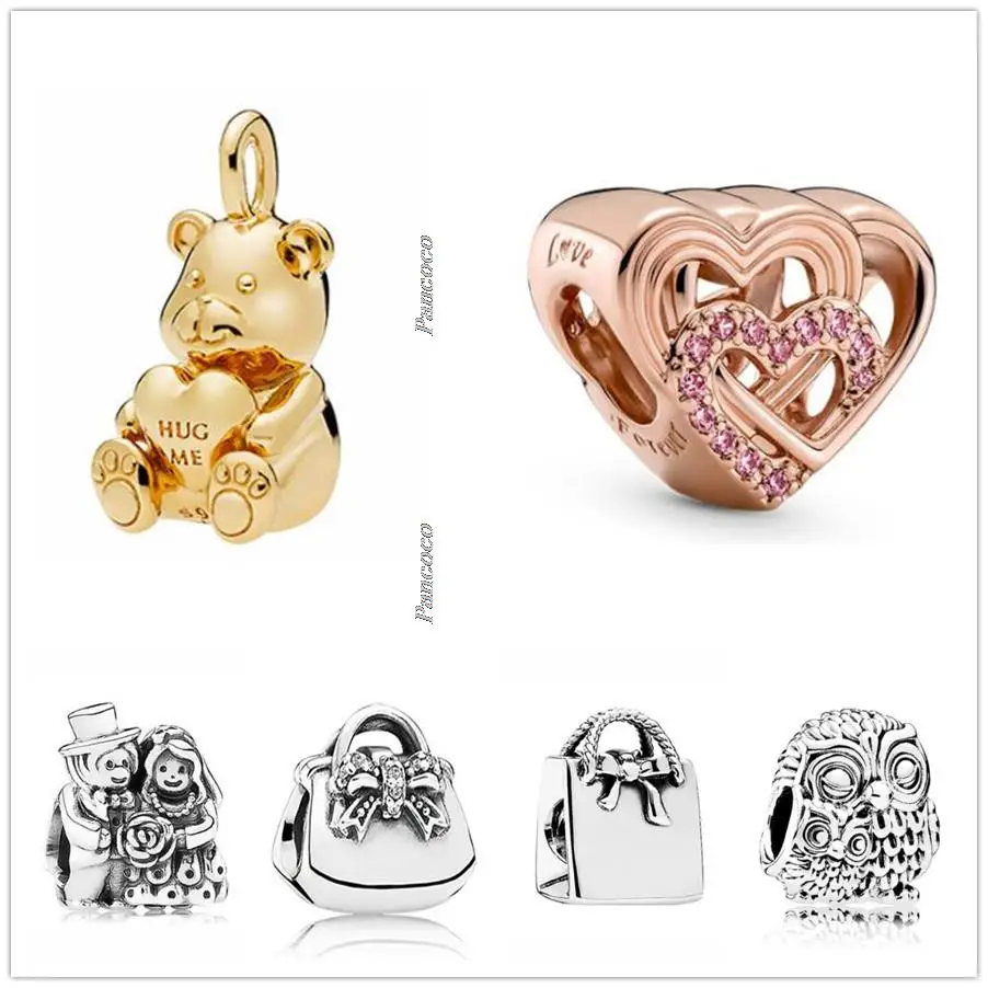 Authentic 925 Sterling Silver ROSE Intertwined love Heart Charm Beads Fit Pandora Bracelet Necklace Jewelry
Authentic 925 Sterling Silver ROSE Intertwined love Heart Charm Beads Fit Pandora Bracelet Necklace Jewelry