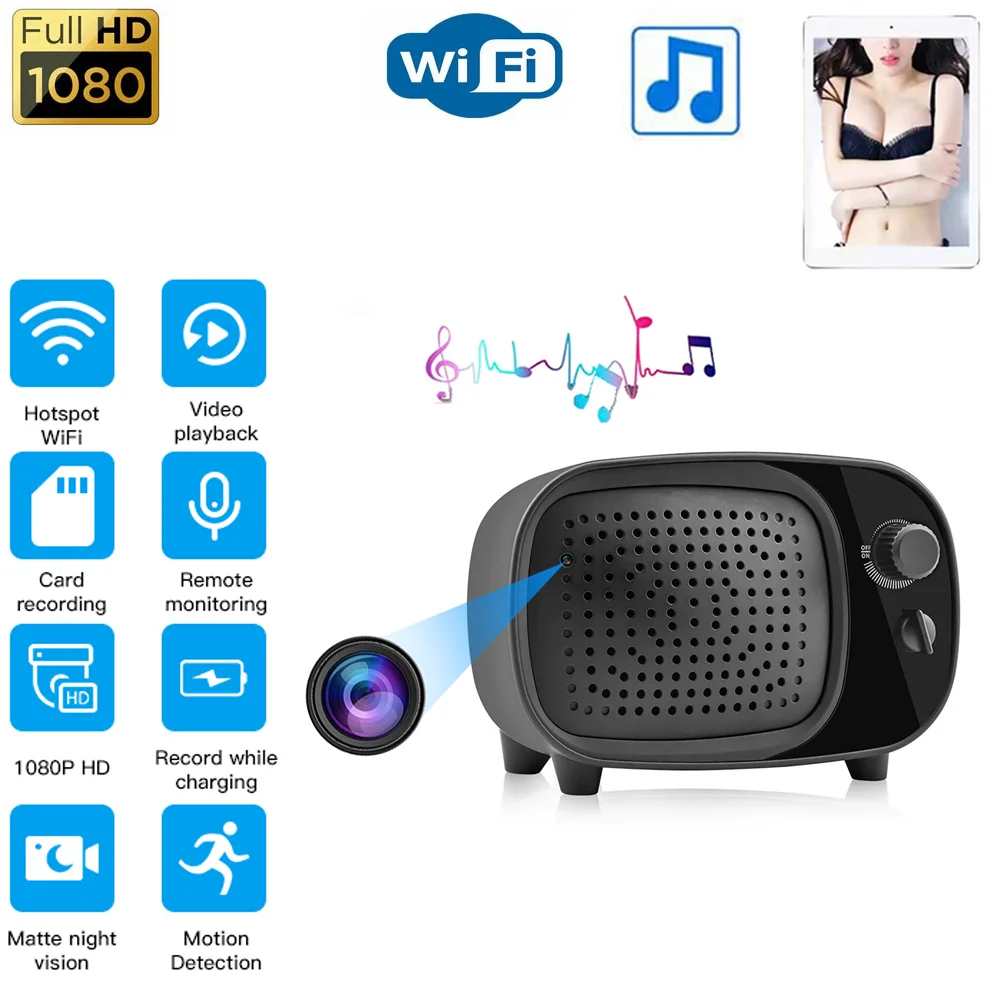 2 в 1 Bluetooth колонки Mini Camera поддерживают wi-fi удаленный мониторинг домашнего видеонаблюдения в двух направлениях аудио Baby Monitor новый
2 в 1 Bluetooth колонки Mini Camera поддерживают wi-fi удаленный мониторинг домашнего видеонаблюдения в двух направлениях аудио Baby Monitor новый