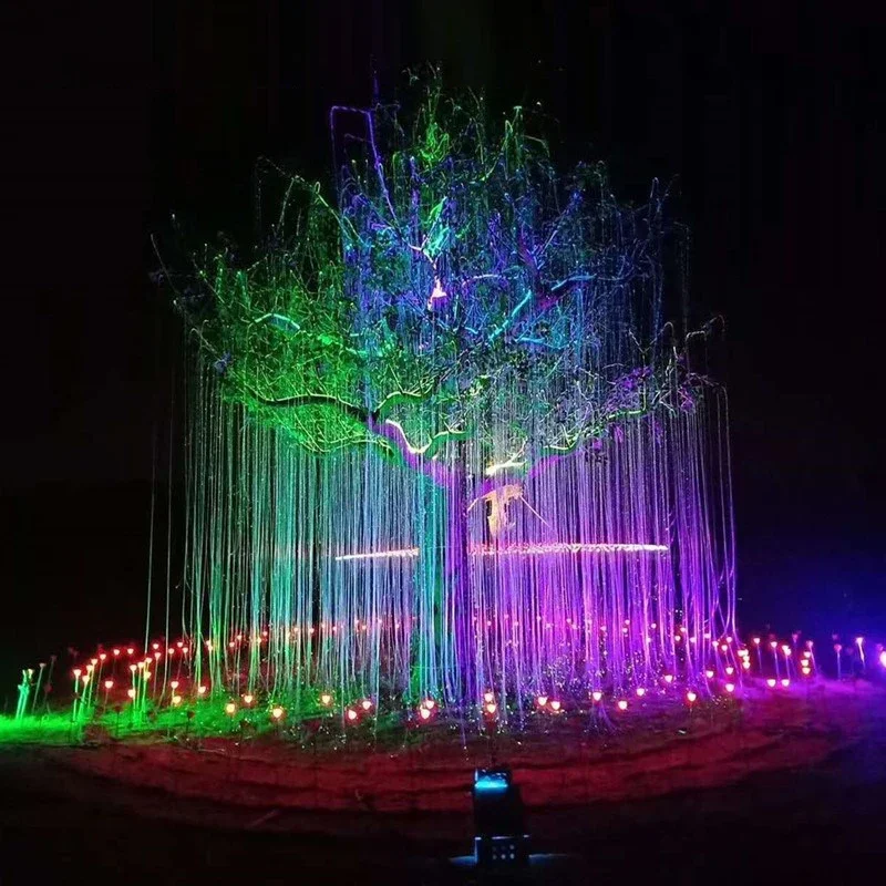 RGB Colorful Fiber Optic Light Outdoor landscape Simulation Optical Fiber Tree Park Holiday Decorative Fiber Optic Ambient Light
RGB Colorful Fiber Optic Light Outdoor landscape Simulation Optical Fiber Tree Park Holiday Decorative Fiber Optic Ambient Light