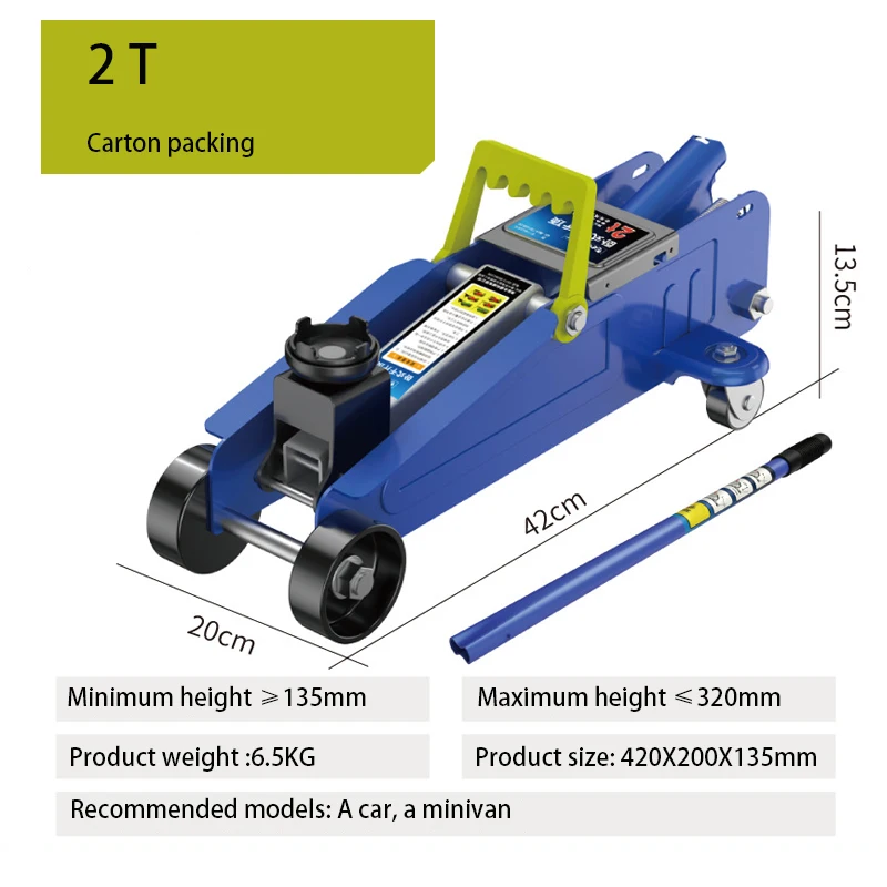 

Horizontal Jack for SUV Tire Change Tool Car Sedan Car Hydraulic Maintenance 2 Tons Oil Pressure Fast Lifting Hot Selling