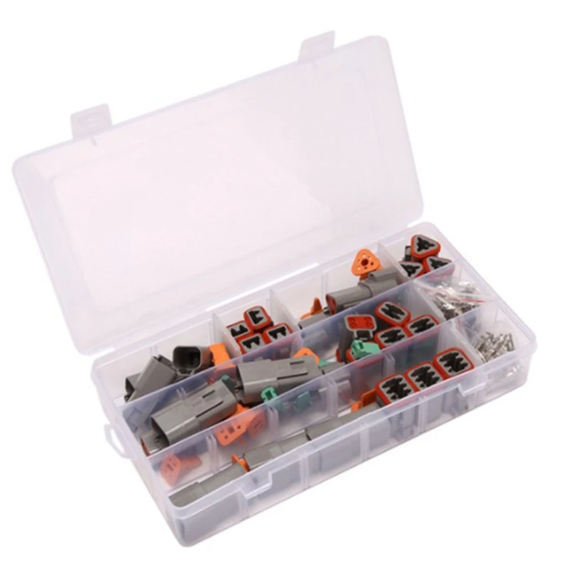 1 BOX For Deutsch DT Series Waterproof Wire Connector Kit DT06-2 3 4 6S DT04-2 3 4 6P Automotive Sealed Plug
1 BOX For Deutsch DT Series Waterproof Wire Connector Kit DT06-2 3 4 6S DT04-2 3 4 6P Automotive Sealed Plug