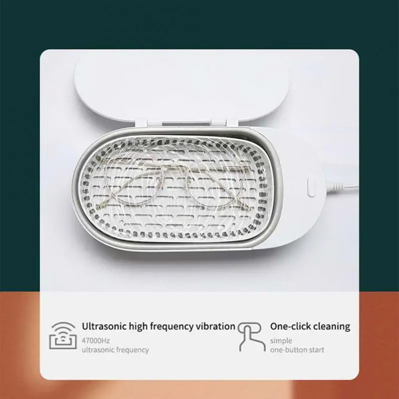 Portable Ultrasonic Cleaner makeup brush glasses jewelry multifunctional automatic cleaner Small Automatic Cleaner
Portable Ultrasonic Cleaner makeup brush glasses jewelry multifunctional automatic cleaner Small Automatic Cleaner