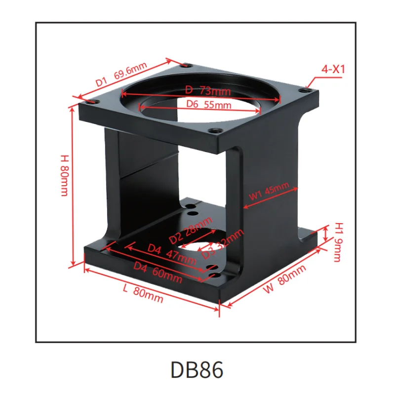 Кронштейн двигателя HLTNC для NEMA23/34/42/52
Кронштейн двигателя HLTNC для NEMA23/34/42/52