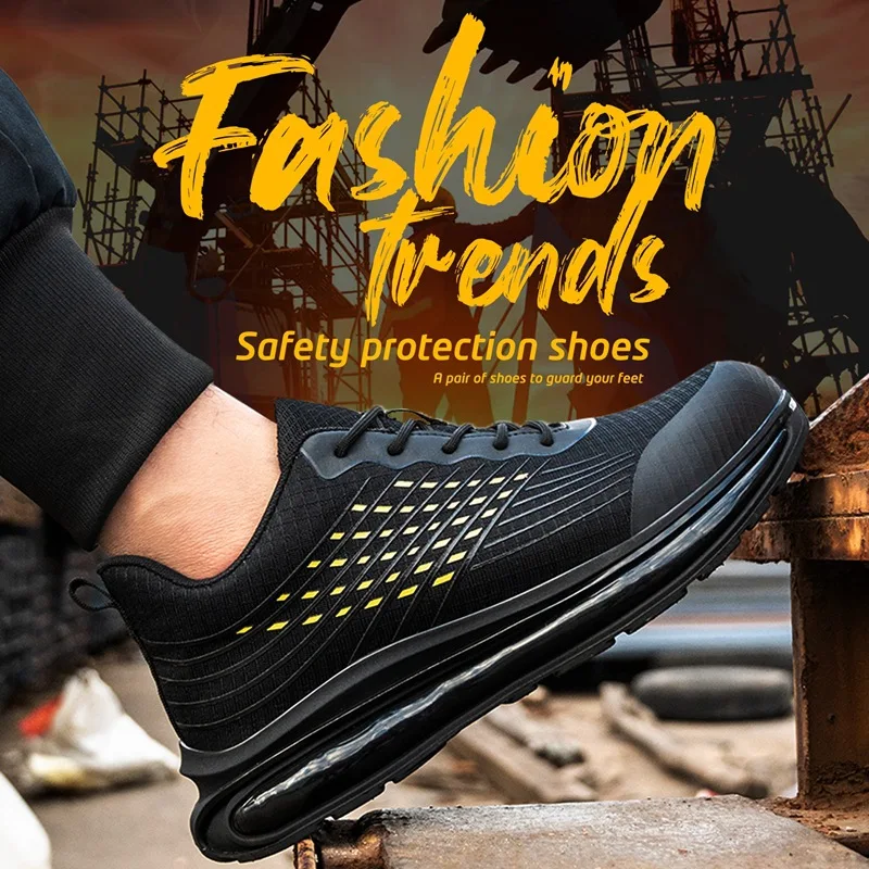 Puncture Proof Safety Shoes for Men Breathable Work Safety Boots Baotou Protective Work Shoes Male Construction Working Sneaker
Puncture Proof Safety Shoes for Men Breathable Work Safety Boots Baotou Protective Work Shoes Male Construction Working Sneaker