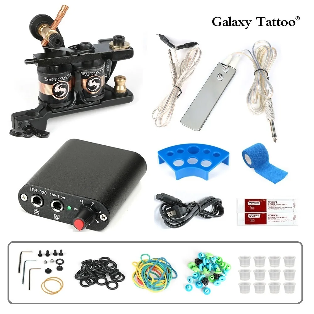 New Beginner Complete Tattoo Kit Machines Gun Tattoo Coil Set Power Supply Grips Body Art Tools Sets Permanent Makeup Tattoo Set
New Beginner Complete Tattoo Kit Machines Gun Tattoo Coil Set Power Supply Grips Body Art Tools Sets Permanent Makeup Tattoo Set