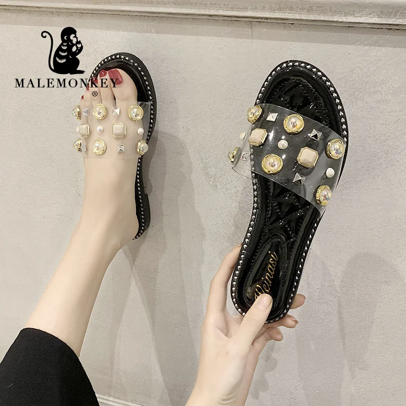 2022 г. Летние женские модные повседневные Нескользящие тапочки без застежки, украшенные бриллиантами женская обувь 
2022 г. Летние женские модные повседневные Нескользящие тапочки без застежки, украшенные бриллиантами женская обувь