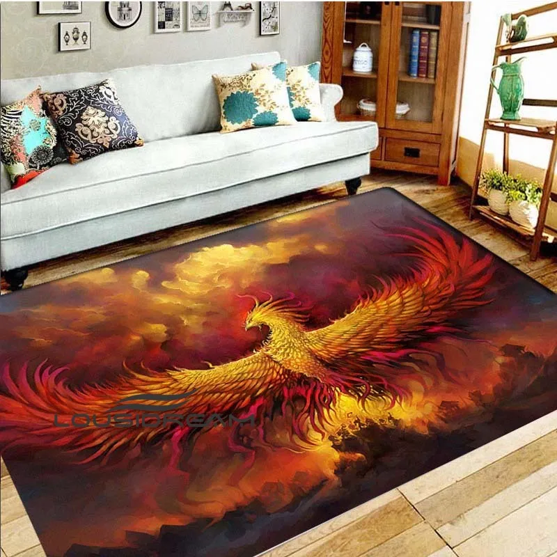 Colorful Phoenix Carpet Fashionable Home Area Living Room Bedroom Sofa Chair Wood Mat Children's Crawling Mat Carpet
Colorful Phoenix Carpet Fashionable Home Area Living Room Bedroom Sofa Chair Wood Mat Children's Crawling Mat Carpet