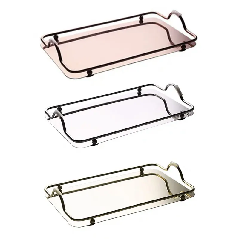 Large Rectangle Tray with Handle, Decorative Luxury Tea Tray, Coffee Table Decor,for Household Jewelry and Cup Storage
Large Rectangle Tray with Handle, Decorative Luxury Tea Tray, Coffee Table Decor,for Household Jewelry and Cup Storage