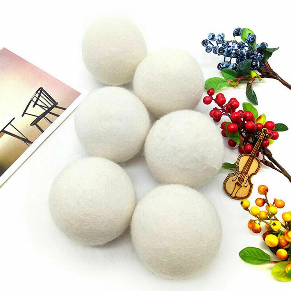 6Pcs Reusable Wool Dryer Balls Softener Laundry Home Washing 6cm Fleece Dry Kit Ball Useful Washing Machine Accessories
6Pcs Reusable Wool Dryer Balls Softener Laundry Home Washing 6cm Fleece Dry Kit Ball Useful Washing Machine Accessories