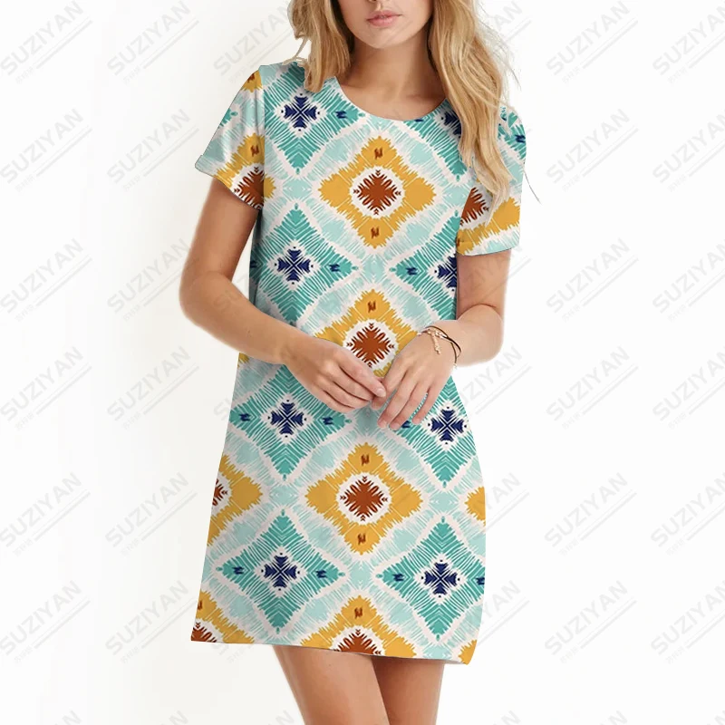 New Summer Ladies Casual Short Sleeve Dress Digital 3D Printing Dress Casual Loose Dress High Quality Ladies Tops
New Summer Ladies Casual Short Sleeve Dress Digital 3D Printing Dress Casual Loose Dress High Quality Ladies Tops