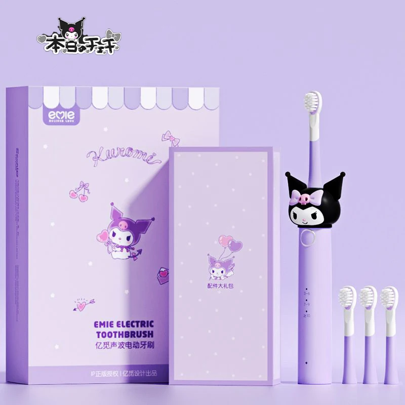 Электрическая зубная щетка Kawaii Kuromi, симпатичная Зубная щетка Hello Kittys Stuff Sanrio, мультяшная детская зубная щетка для студентов, Защита зубов, подарки
Электрическая зубная щетка Kawaii Kuromi, симпатичная Зубная щетка Hello Kittys Stuff Sanrio, мультяшная детская зубная щетка для студентов, Защита зубов, подарки