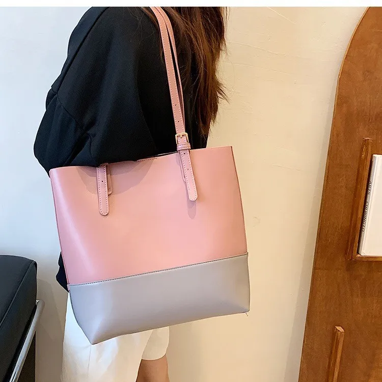 Contrast Color Handbag Women's Bag 2022 Popular New Trendy All-match Large-capacity Underarm Bag Fashion Shoulder Bag Tote Bag
Contrast Color Handbag Women's Bag 2022 Popular New Trendy All-match Large-capacity Underarm Bag Fashion Shoulder Bag Tote Bag