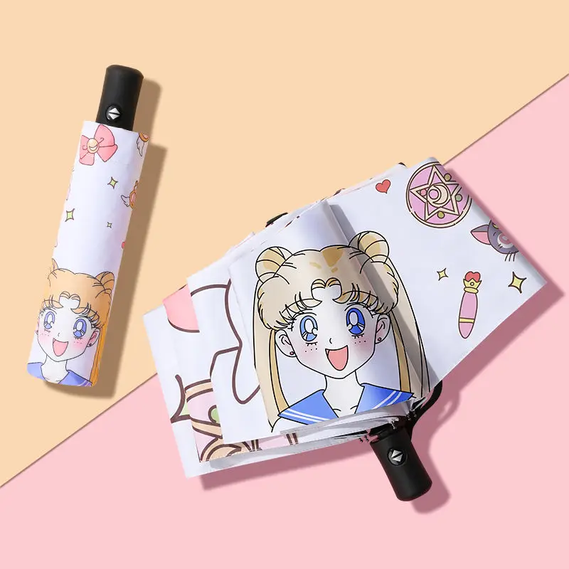 Sailor Moon Sun Umbrella Sun and Uv Protection Parasol Fully Automatic Foldable Automatic Umbrella Sunny Day Sunshade Umbrella
Sailor Moon Sun Umbrella Sun and Uv Protection Parasol Fully Automatic Foldable Automatic Umbrella Sunny Day Sunshade Umbrella