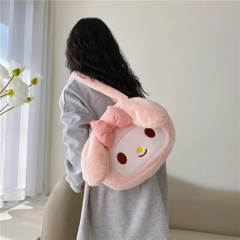 Kawaii Sanrio Plush Bag Kuromi My Melody Accessories Cute Beauty Cartoon Anime Shoulder Bag Storage Handbag Toys for Girls Gift
Kawaii Sanrio Plush Bag Kuromi My Melody Accessories Cute Beauty Cartoon Anime Shoulder Bag Storage Handbag Toys for Girls Gift