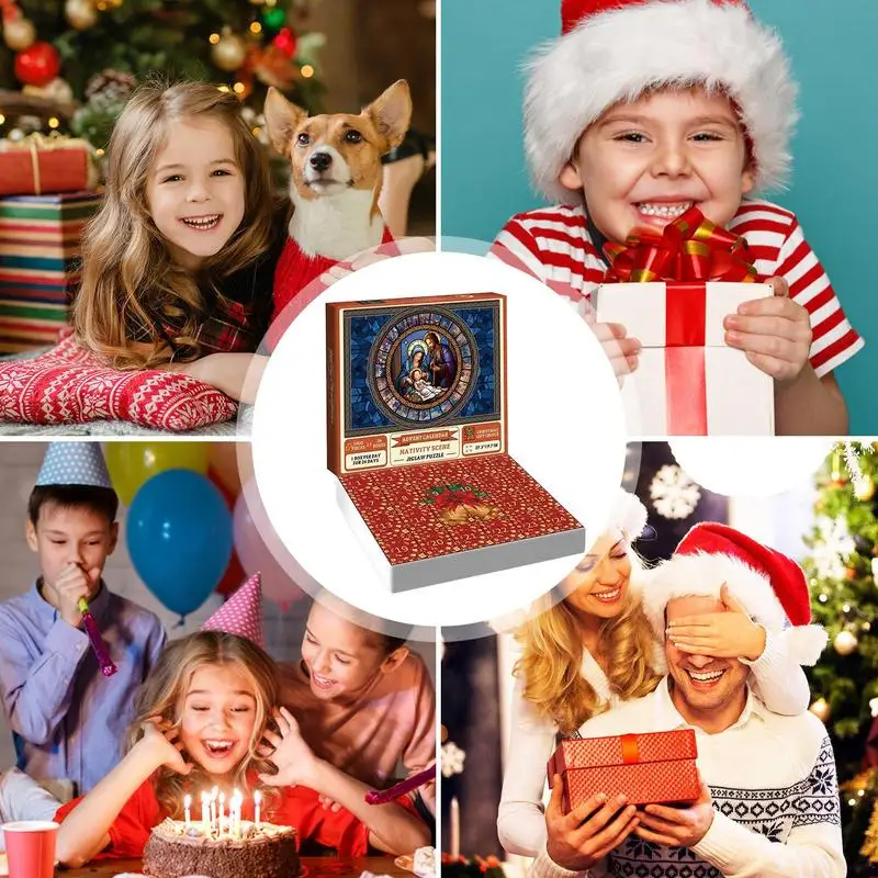 

Рождественская головоломка, Рождественский календарь, 24 дня отпуска, пазл, зимние головоломки, подарок для обратного отсчета на Рождество