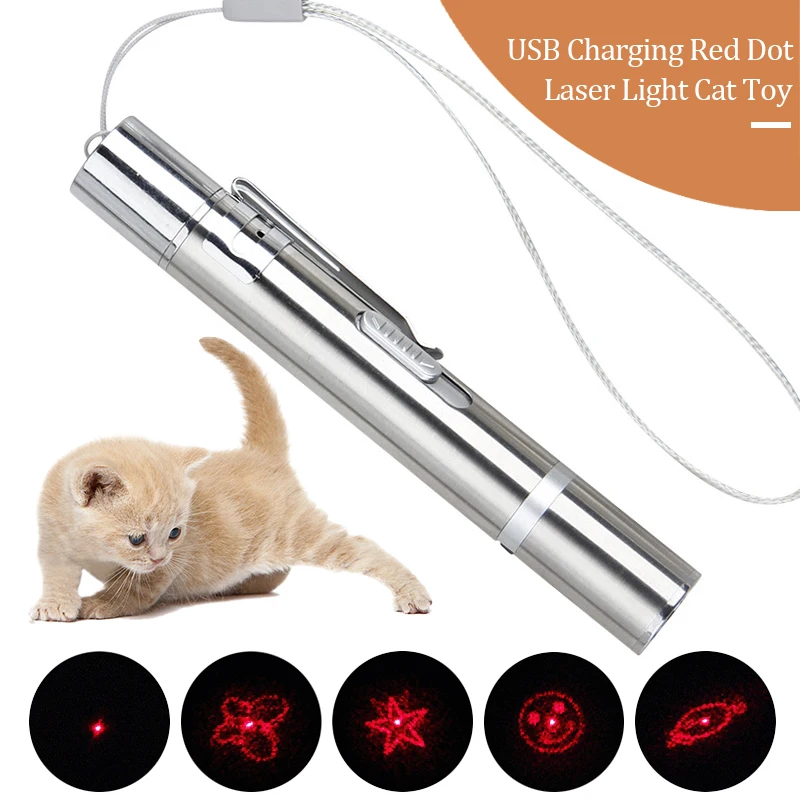Cat Toys LED Pointer Laser Pet Interactive Toy Multifunctional USB Charging Red Dot LED Light Cat Teaser Pen USB UV Flashlight
Cat Toys LED Pointer Laser Pet Interactive Toy Multifunctional USB Charging Red Dot LED Light Cat Teaser Pen USB UV Flashlight