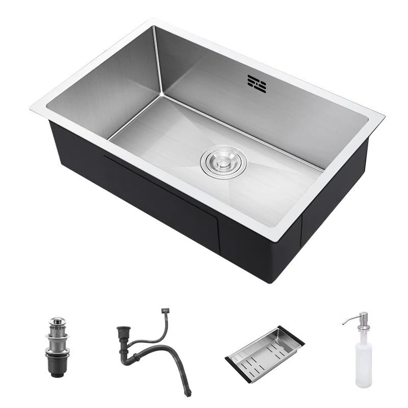 Кухонная раковина HankiiSink KI-5545 из нержавеющей стали
Кухонная раковина HankiiSink KI-5545 из нержавеющей стали