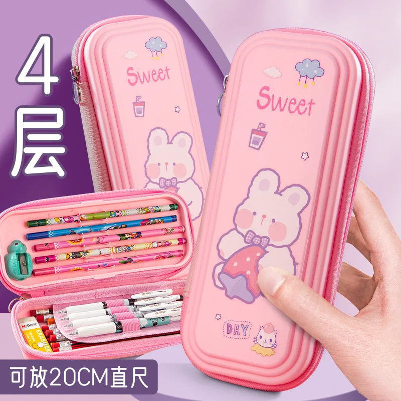 Cartoon Pencil Box Pink Girl Pen Holder Pouch Astronaut Dinosaur Rabbit Black Boy Stationery Case School Gift Bag Ruler Organize
Cartoon Pencil Box Pink Girl Pen Holder Pouch Astronaut Dinosaur Rabbit Black Boy Stationery Case School Gift Bag Ruler Organize