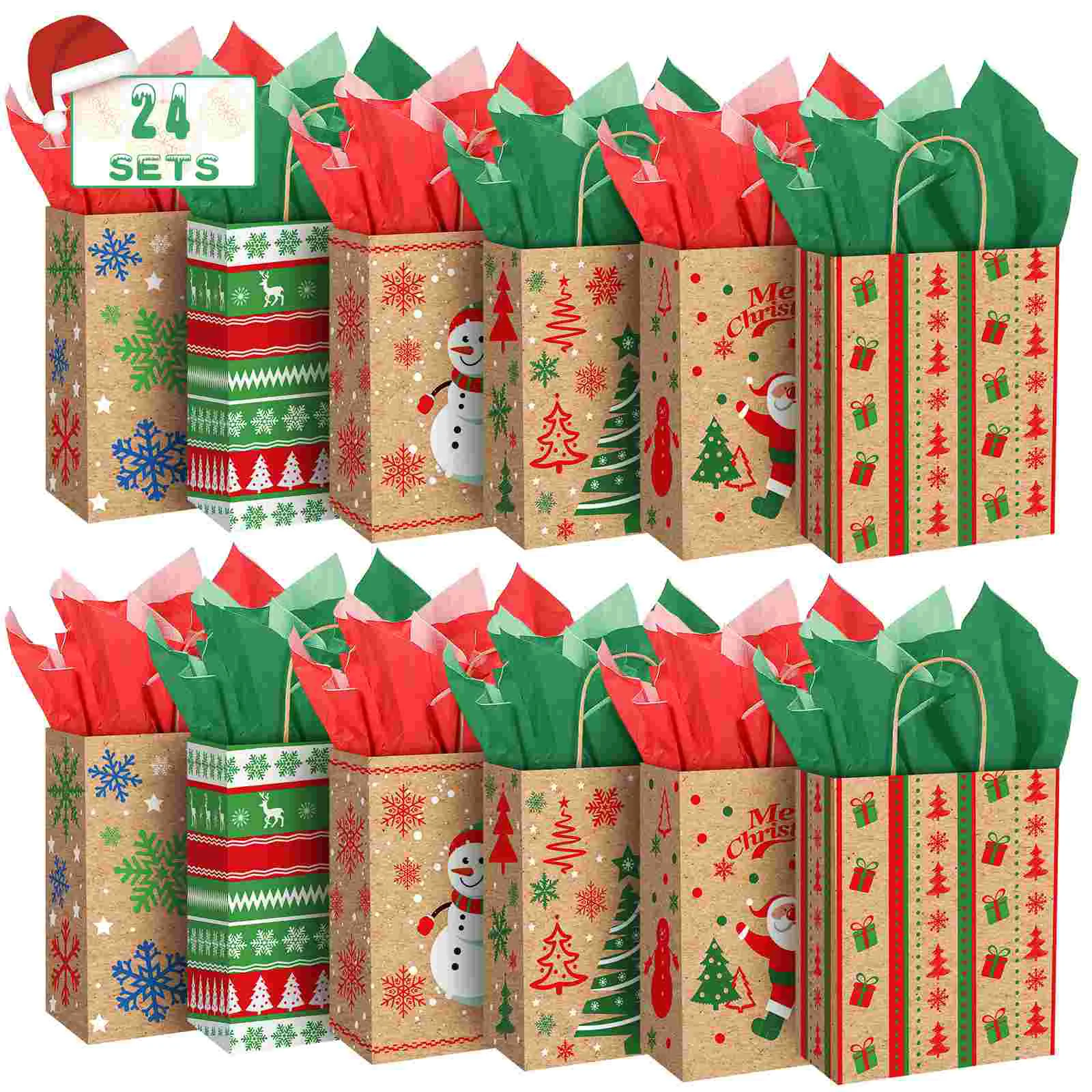 24PCS Christmas Treat Bags Gift Christmas Gift Bags Wrapping Bags Christmas Party Supplies Christmas Treat Bags
24PCS Christmas Treat Bags Gift Christmas Gift Bags Wrapping Bags Christmas Party Supplies Christmas Treat Bags