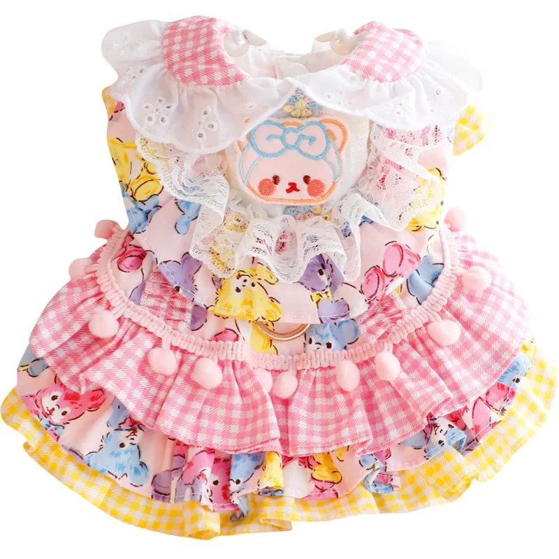 Dogs Clothing Fashion Cartoon Skirt Dog Clothes Dress Lace Cute Traction Small Pet Costume Spring Summer Korean Ropa Para Perro
Dogs Clothing Fashion Cartoon Skirt Dog Clothes Dress Lace Cute Traction Small Pet Costume Spring Summer Korean Ropa Para Perro