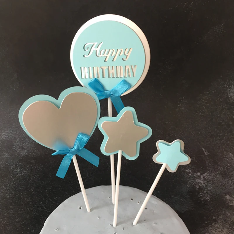 4 PCS Love Hearts Stars Bows Birthday Kit Cake Toppers DIY Birthday Wedding Party Christmas Cake Decoration Topper Accessories
4 PCS Love Hearts Stars Bows Birthday Kit Cake Toppers DIY Birthday Wedding Party Christmas Cake Decoration Topper Accessories
