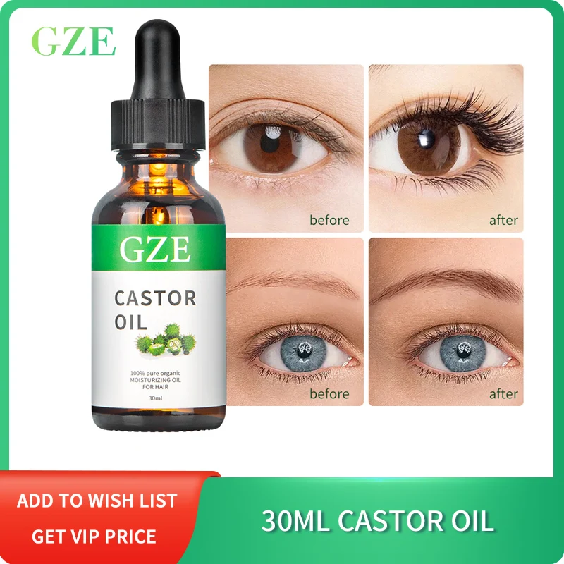 GZE 30ml Castor Oil Repair Damaged Hair Oils Eyelashes Growth Essential Oil Nourishing Enhancer Lash Eyebrow Growth Liquid
GZE 30ml Castor Oil Repair Damaged Hair Oils Eyelashes Growth Essential Oil Nourishing Enhancer Lash Eyebrow Growth Liquid