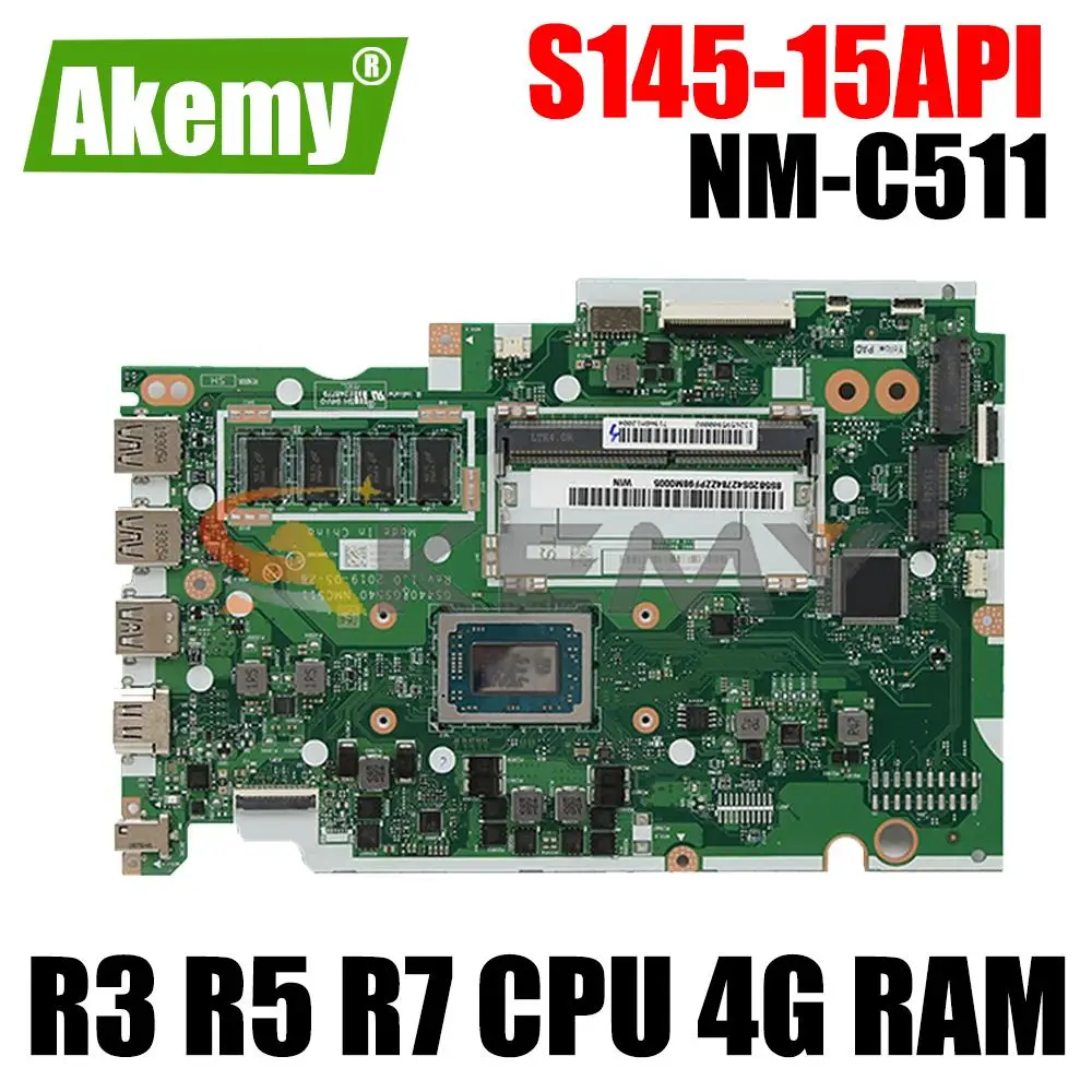For Lenovo ideaPad S145-15API laptop motherboard Mainboard GS440 GS540 NM-C511 motherboard R3-3200 R5-3500U R7-3700U CPU 4G-RAM 
For Lenovo ideaPad S145-15API laptop motherboard Mainboard GS440 GS540 NM-C511 motherboard R3-3200 R5-3500U R7-3700U CPU 4G-RAM