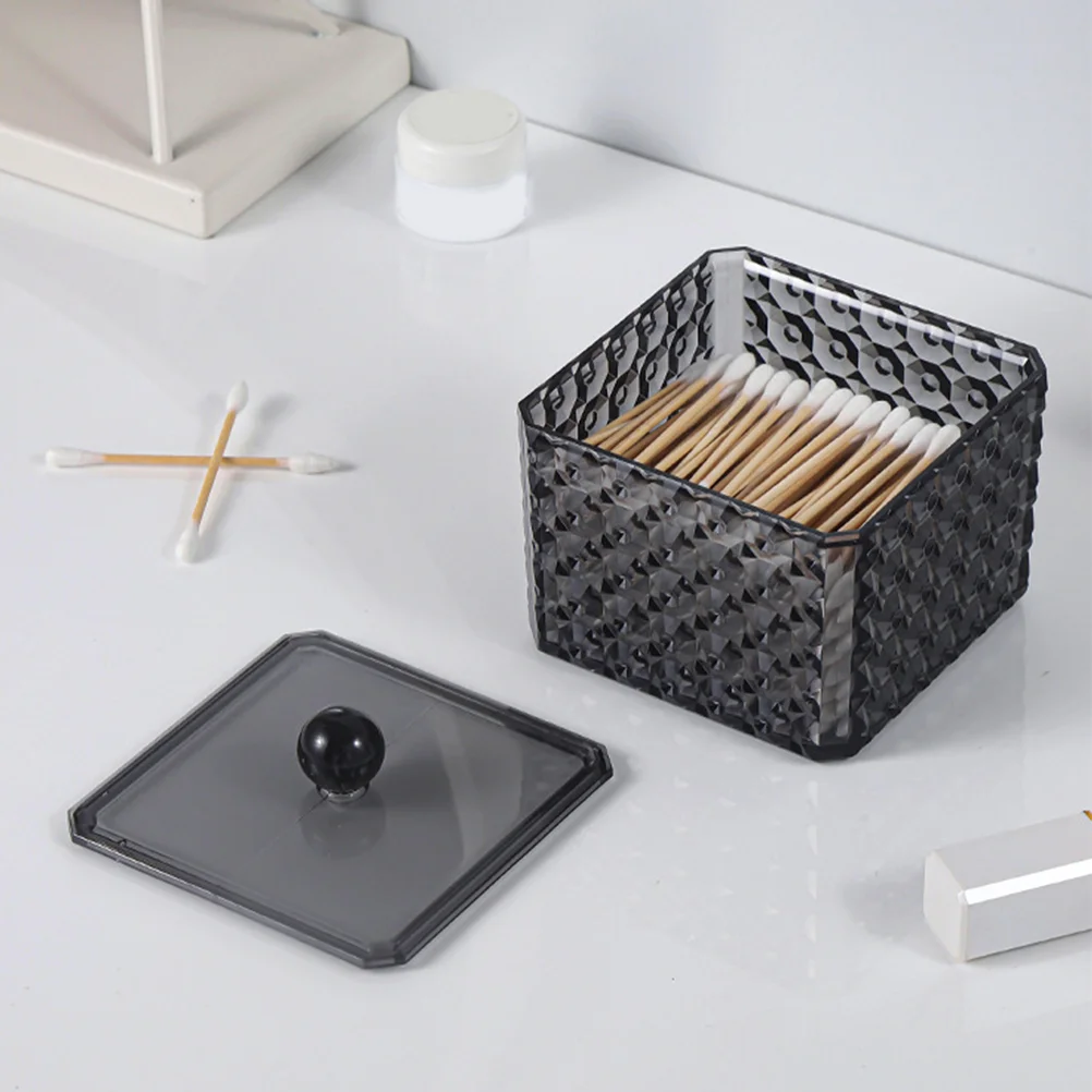 2 Pcs Ornament Storage Box Makeup Sponge Holder Cotton Swab Case Black Vanity Kickstand Dispenser Dressing Table
2 Pcs Ornament Storage Box Makeup Sponge Holder Cotton Swab Case Black Vanity Kickstand Dispenser Dressing Table