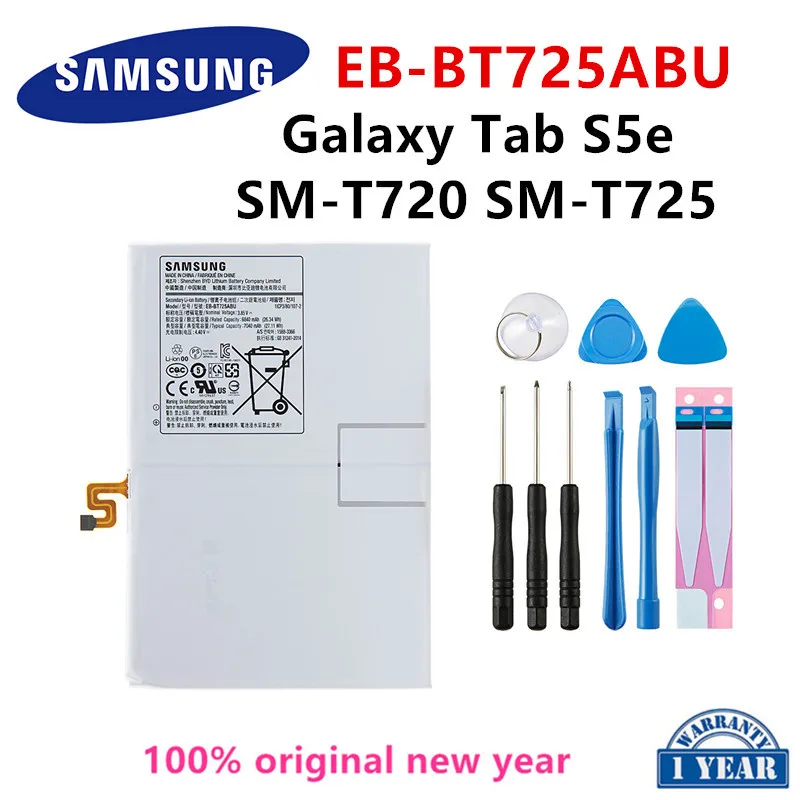 SAMSUNG original EB-BT725ABU 7040mAh Replacement Tablet Battery For Samsung Galaxy Tab S5e T725C T720 SM-T720 SM-T725 +Tools
SAMSUNG original EB-BT725ABU 7040mAh Replacement Tablet Battery For Samsung Galaxy Tab S5e T725C T720 SM-T720 SM-T725 +Tools