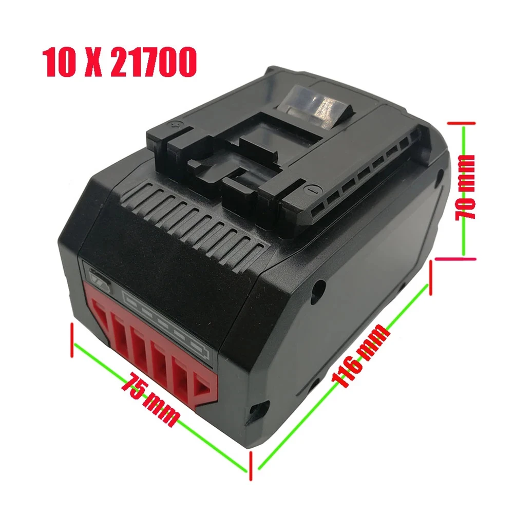 BAT618 Battery Plastic Case 10 Core For 21700 Li-ion Battery Cover PCB Circuit Board Boschs 18V Power Tool Accessories
BAT618 Battery Plastic Case 10 Core For 21700 Li-ion Battery Cover PCB Circuit Board Boschs 18V Power Tool Accessories
