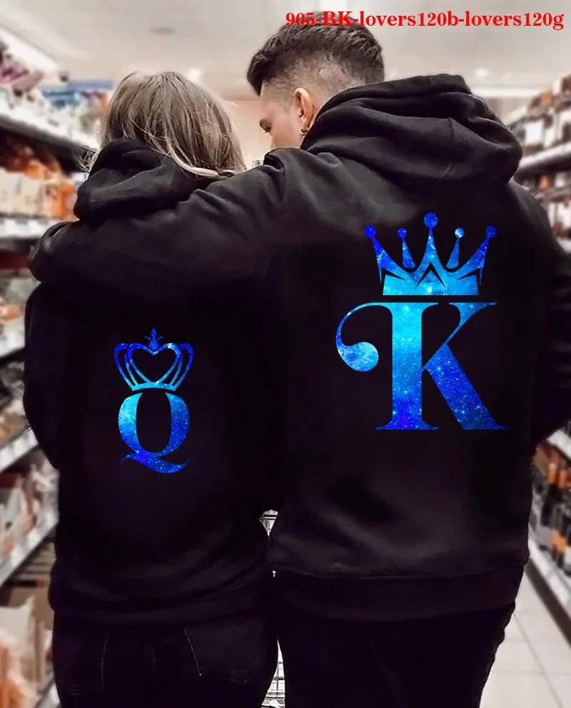 Winter Hooded Pullover Tops Hoody Long Slve Couple Clothing Crown Printing Women Hoodies Sweatshirt for Lovers
Winter Hooded Pullover Tops Hoody Long Slve Couple Clothing Crown Printing Women Hoodies Sweatshirt for Lovers