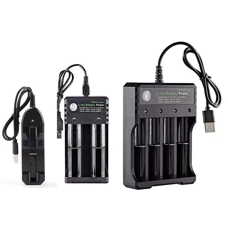 2 4 Slots 3.7V 18650 14500 USB Lithium-ion Battery Power Charger Independent Charging AA 1.5v 18350 16340 Battery adapter c1
2 4 Slots 3.7V 18650 14500 USB Lithium-ion Battery Power Charger Independent Charging AA 1.5v 18350 16340 Battery adapter c1