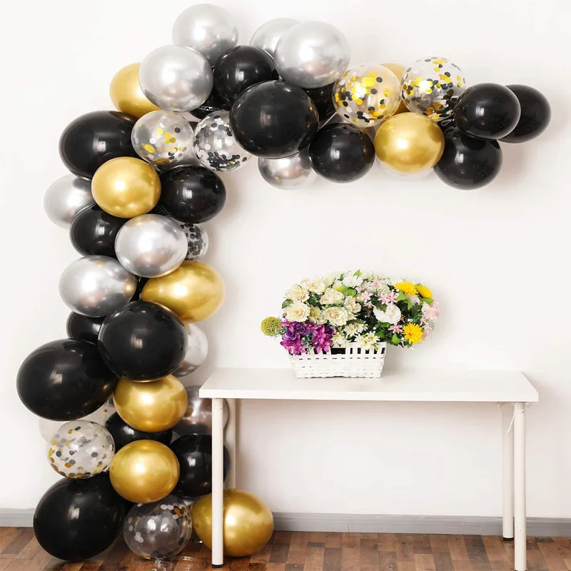 12 Inch Black Gold Balloon Garland Arch Set Wedding Birthday Baby Shower Bachelorette Party Decoration ballons
12 Inch Black Gold Balloon Garland Arch Set Wedding Birthday Baby Shower Bachelorette Party Decoration ballons