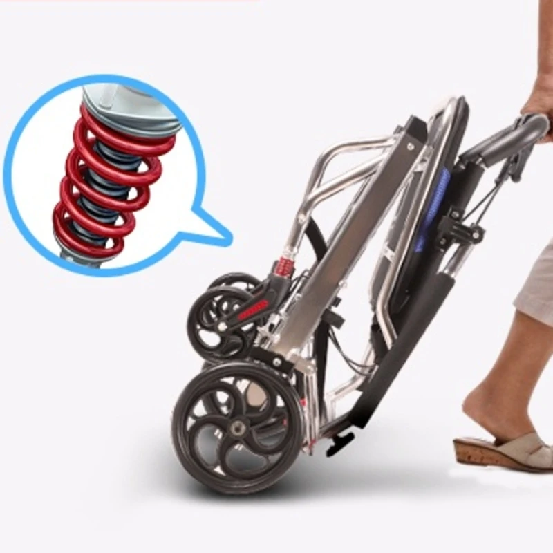 Stable driving aluminum alloy wheelchair lightweight compact walking stick for elderly folding portable mobility trolley
Stable driving aluminum alloy wheelchair lightweight compact walking stick for elderly folding portable mobility trolley