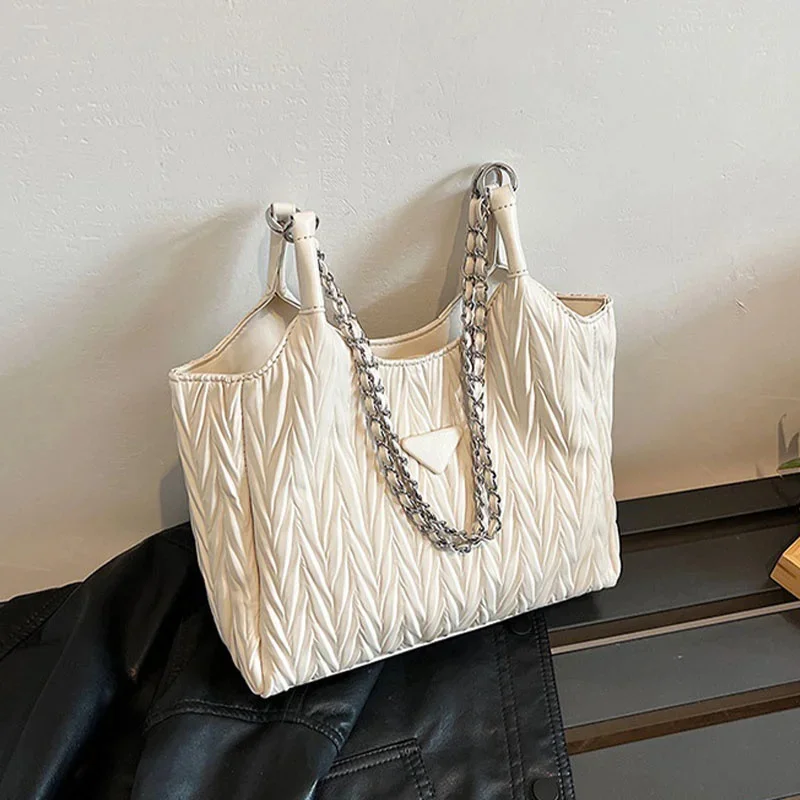 Pleated Large Capacity Female Bags 2023 New Women's Luxury Designer Shoulder Bag Handbags For Women Tote Bag Casual Fashion
Pleated Large Capacity Female Bags 2023 New Women's Luxury Designer Shoulder Bag Handbags For Women Tote Bag Casual Fashion