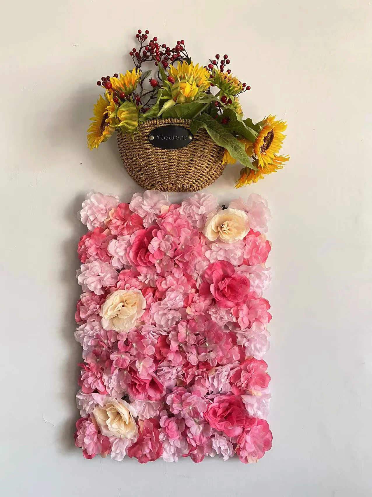 Artificial flower wall panel party wedding decoration rose fake flower outdoor shooting props background wall customization
Artificial flower wall panel party wedding decoration rose fake flower outdoor shooting props background wall customization