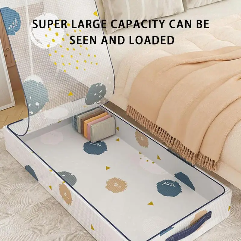 Under Bed Storage Container Foldable Portable Quilt Bag Dustproof Large Capacity Visible Cloth & Blanket Organizing Zipper Bag
Under Bed Storage Container Foldable Portable Quilt Bag Dustproof Large Capacity Visible Cloth & Blanket Organizing Zipper Bag