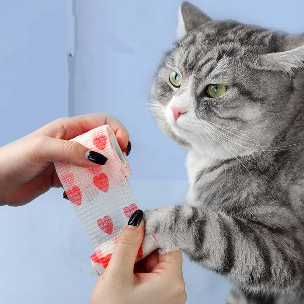 Self-adhesive Elastic Bandage For Pet Breathable Non-Woven Dog Cat Tape Retractable Printed Puppy Outdoor Sports Foot Cover
Self-adhesive Elastic Bandage For Pet Breathable Non-Woven Dog Cat Tape Retractable Printed Puppy Outdoor Sports Foot Cover