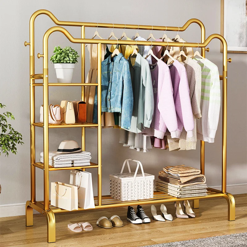 Clothing Store Drying Rack Floor Indoor Balcony Bedroom Hanging Clothes Home Double Rod Coat
Clothing Store Drying Rack Floor Indoor Balcony Bedroom Hanging Clothes Home Double Rod Coat