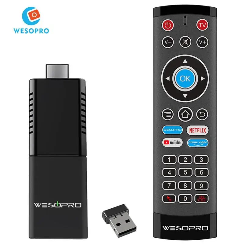 WESOPRO Linux OS TV Stick 4K Стандартный смарт-ключ для телевизора с 2,4 ГГц 5,0 ГГц двухдиапазонный WIFI Портативный потоковый медиаплеер
WESOPRO Linux OS TV Stick 4K Стандартный смарт-ключ для телевизора с 2,4 ГГц 5,0 ГГц двухдиапазонный WIFI Портативный потоковый медиаплеер