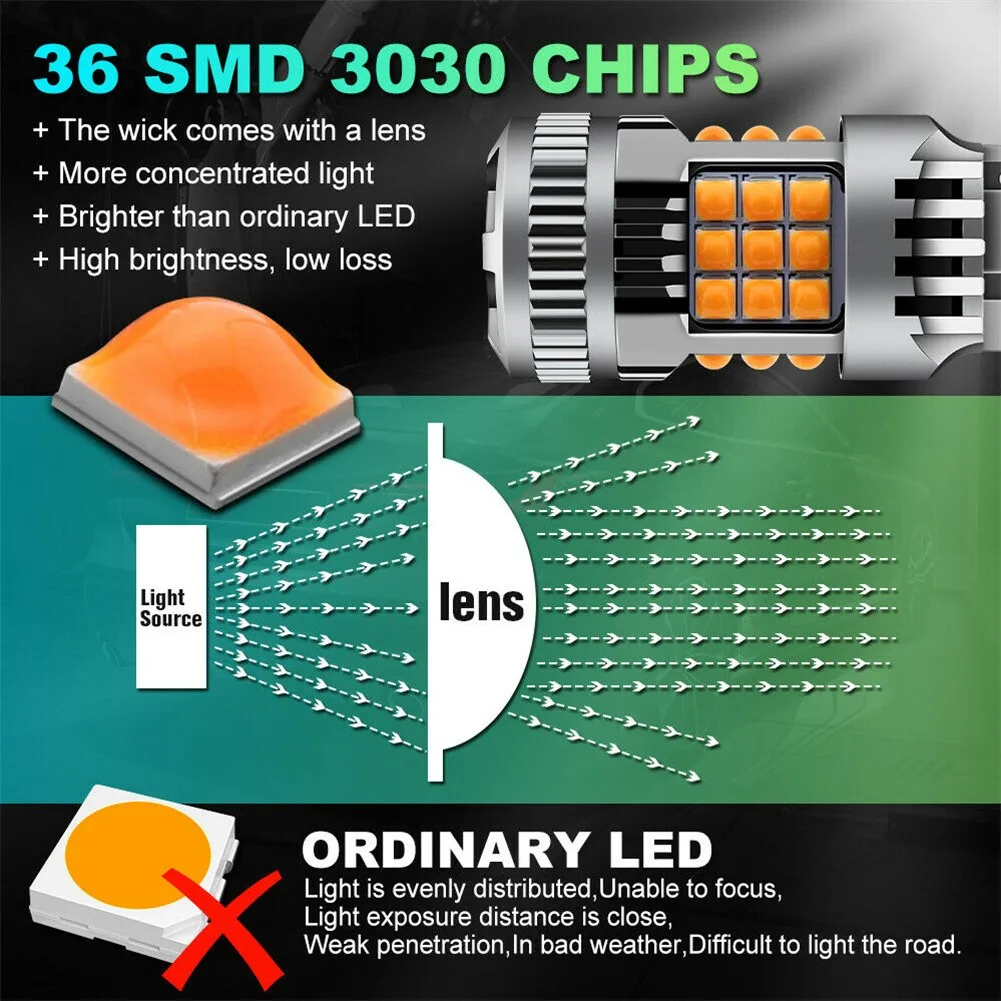 Светильник заднего поворота 3030 SMD 30 Вт 36 SMD 7440 T20 9-30 в Янтарная CAN-шина
Светильник заднего поворота 3030 SMD 30 Вт 36 SMD 7440 T20 9-30 в Янтарная CAN-шина