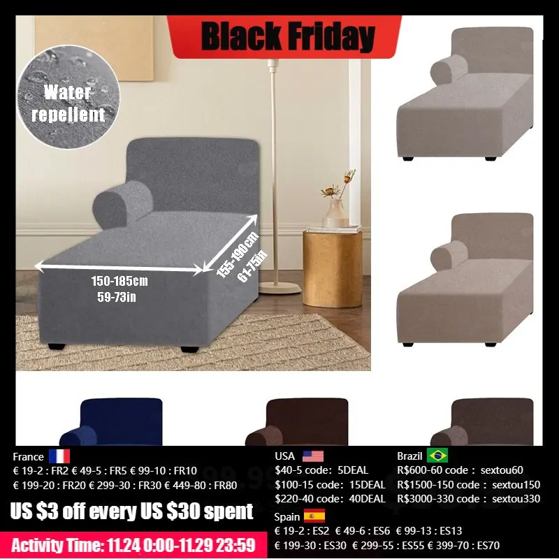 Водоотталкивающий замшевый шезлонг, 1 шт., чехол для дивана L-образной формы, угловой чехол для дивана, покрывало для кровати, эластичное комб...
Водоотталкивающий замшевый шезлонг, 1 шт., чехол для дивана L-образной формы, угловой чехол для дивана, покрывало для кровати, эластичное комб...