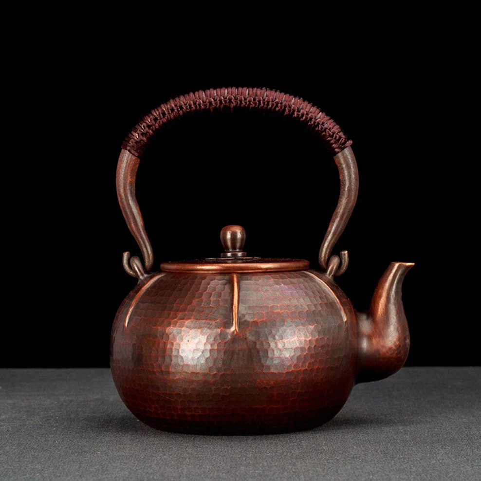 1.3L Persimmon Copper Pot Uncoated Red Copper Boiling Water Kettle For Electric Ceramic Stove Teapot High-End Gift Tea Set
1.3L Persimmon Copper Pot Uncoated Red Copper Boiling Water Kettle For Electric Ceramic Stove Teapot High-End Gift Tea Set